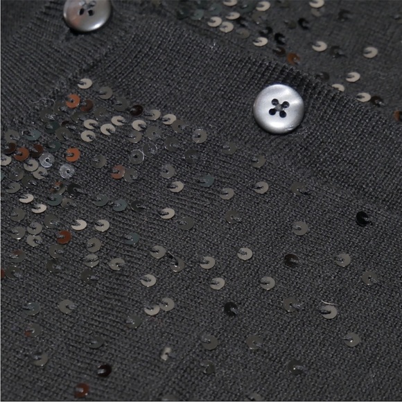 GAP long sleeves button cardigan with sequins - Picture 5 of 7